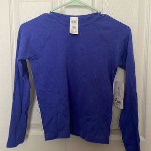 Athleta Girl Power Up Shimmer Top size 8-10